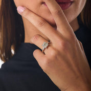 Art Deco GIA 1.56 carat old European cut diamond platinum engagement ring