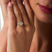 Art Deco GIA 1.56 carat old European cut diamond platinum engagement ring