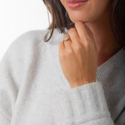 GIA 1.51 carat old European cut diamond 18k yellow gold engagement ring