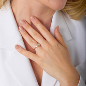 GIA 3.57 carat sapphire diamond 18k yellow gold ring