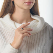 Late Art Deco GIA 2.00 carat sapphire diamond platinum ring