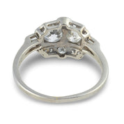 Art Deco diamond platinum dinner ring