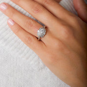 Art Deco diamond platinum dinner ring