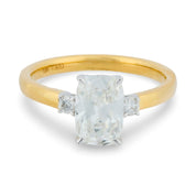 GIA 1.52 carat old mine cut diamond 18k gold engagement ring