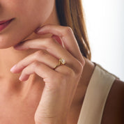 GIA 2.02 carat old mine cut diamond 18k yellow gold engagement ring