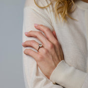 Art Deco GIA 1.07 carat old European cut diamond 18k white gold solitaire ring