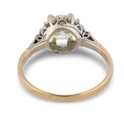 Art Deco GIA 1.07 carat old European cut diamond 18k white gold solitaire ring