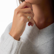 Victorian GIA 1.00 carat cushion cut diamond opal 18k yellow gold cluster ring