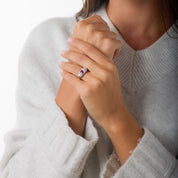 Art Deco ruby diamond platinum 3 stone filigree ring