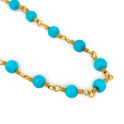 Tiffany & Co. vintage turquoise 18k gold choker necklace
