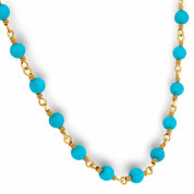 Tiffany & Co. vintage turquoise 18k gold choker necklace