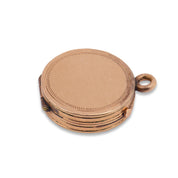 Victorian old mine cut diamond 14k rose gold locket pendant