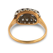Edwardian diamond 14k two tone gold ring