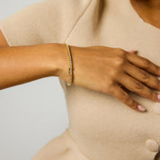 Vintage 2.50 carat diamond 14k gold tennis bracelet