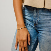 Vintage 2.50 carat diamond 14k gold tennis bracelet