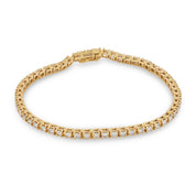 Vintage 2.50 carat diamond 14k gold tennis bracelet