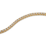 Vintage 2.50 carat diamond 14k gold tennis bracelet