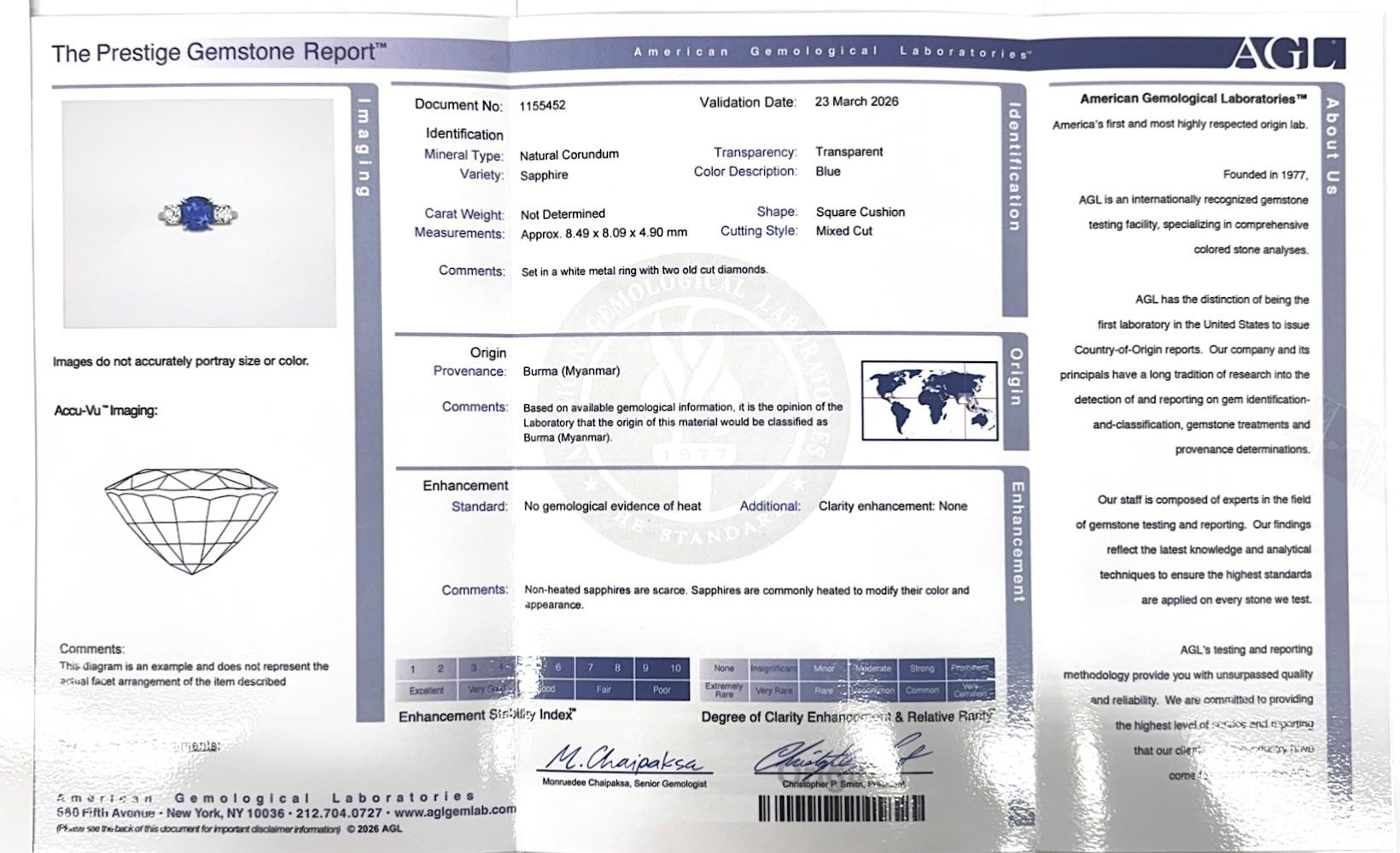 AGL Certificate