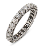 Mid Century 1.50 carat diamond platinum eternity band