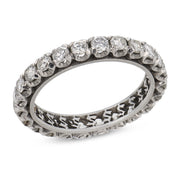 Mid Century 1.50 carat diamond platinum eternity band