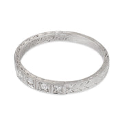 Art Deco diamond platinum band
