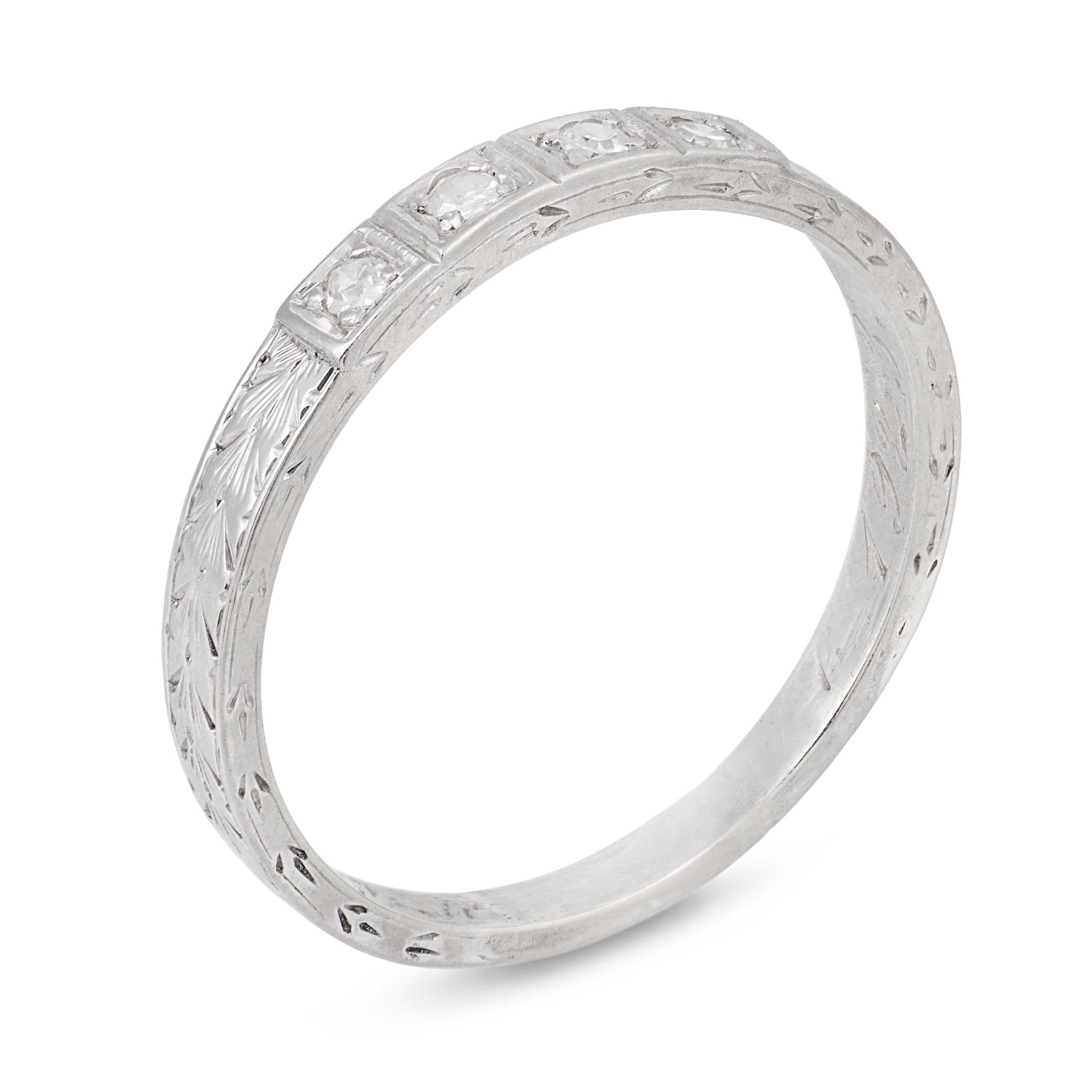 Art Deco diamond platinum band