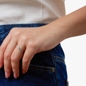 Art Deco diamond platinum eternity band