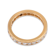 Vintage diamond 14k yellow gold eternity band