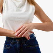 Lugano rainbow gemstone 18k rose gold eternity band