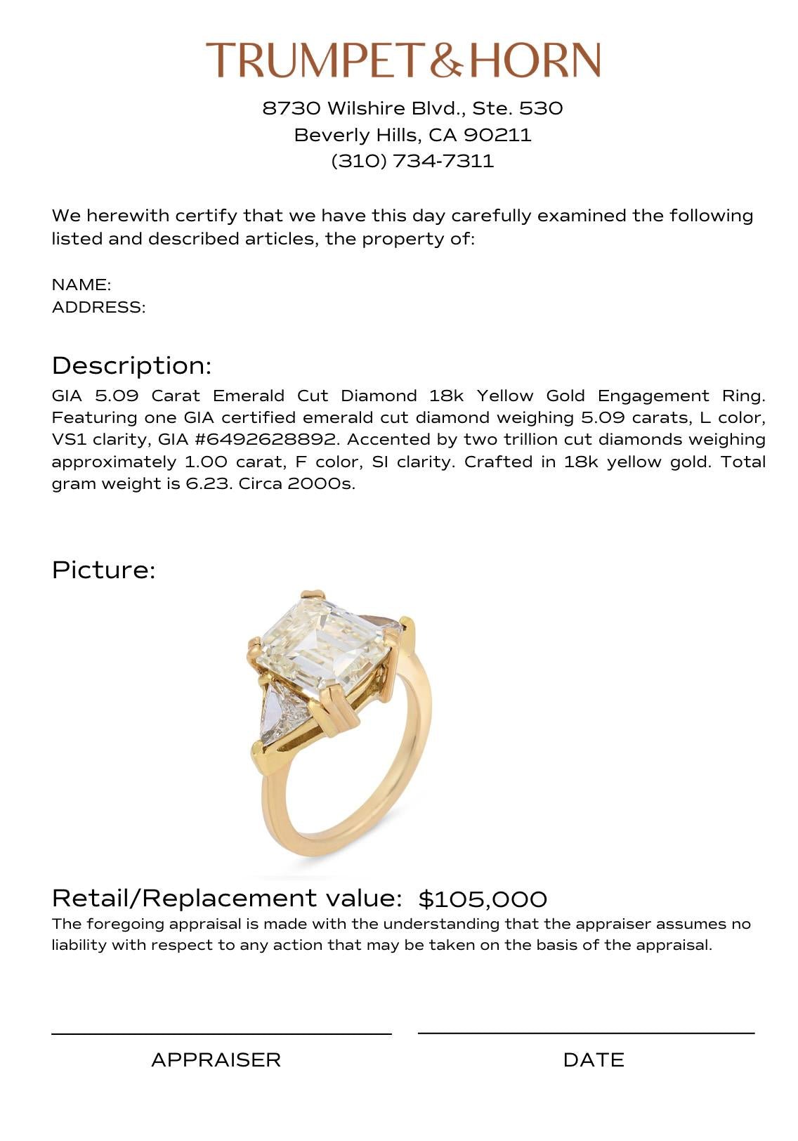 Appraisal Certificate