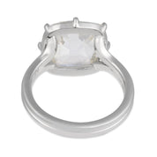 GIA 5.03 carat old mine cut diamond platinum engagement solitaire ring