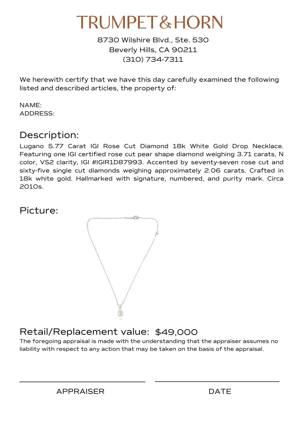 Appraisal Certificate