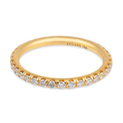 Lugano diamond 18k yellow gold eternity band
