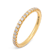 Lugano diamond 18k yellow gold eternity band