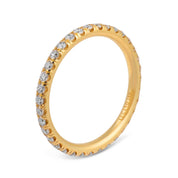 Lugano diamond 18k yellow gold eternity band