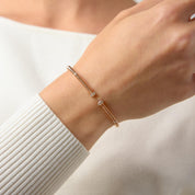 Modern Lugano rose cut diamond 18k rose gold coil bangle