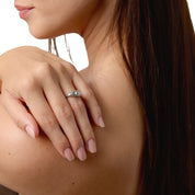 Art Deco GIA 0.91 carat old mine cut diamond platinum engagement ring