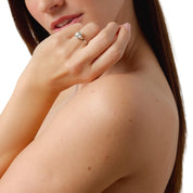 French Art Deco GIA 1.18 carat old mine cut diamond platinum engagement ring