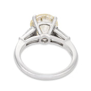 Mid Century GIA 2.56 carat old European cut diamond platinum engagement ring