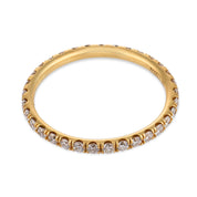 Lugano diamond 18k yellow gold eternity band
