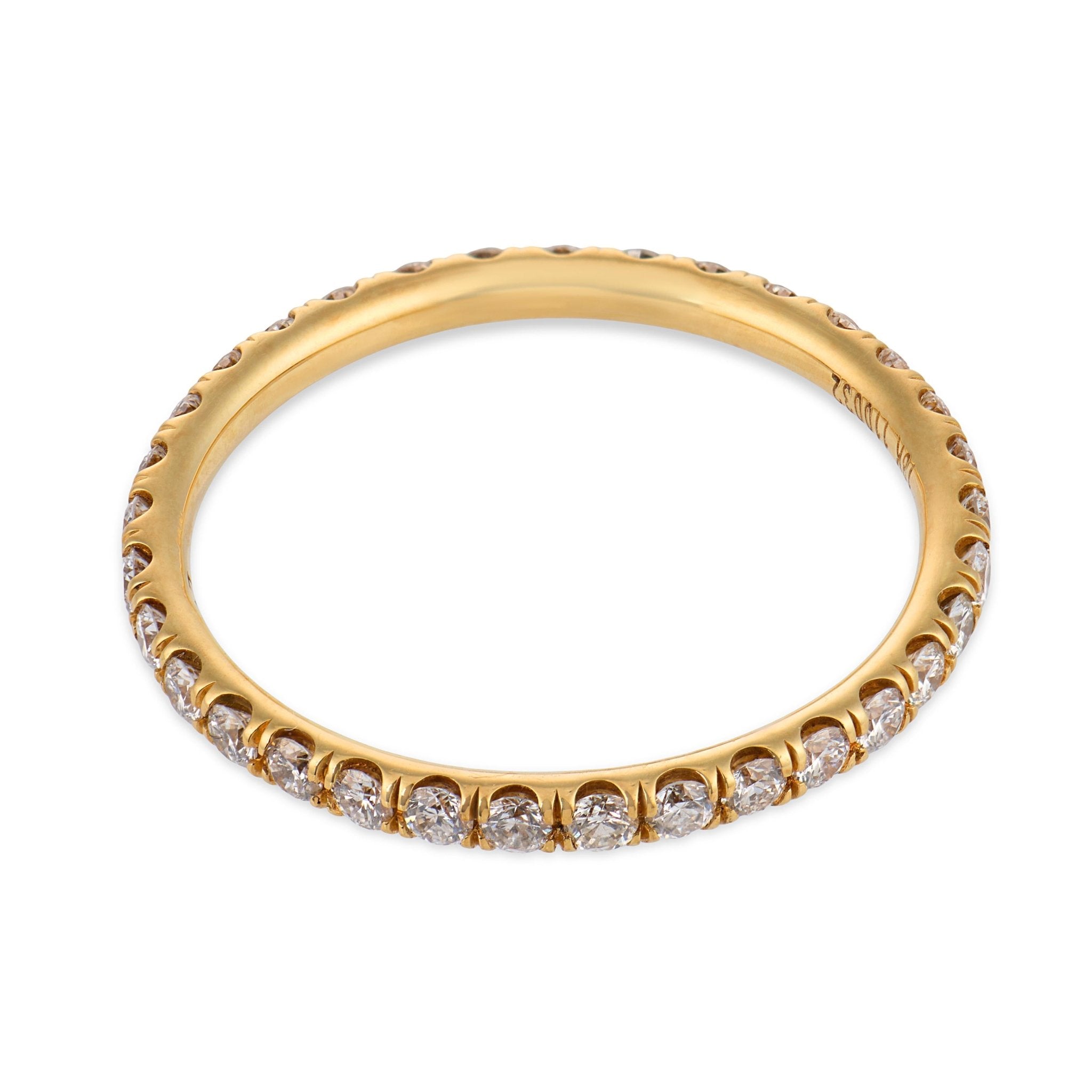 Lugano diamond 18k yellow gold eternity band