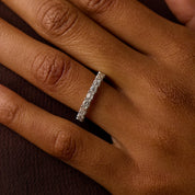 Lugano 2.00 carat diamond 18k white gold eternity band