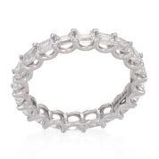 Lugano 1.90 carat diamond 18k white gold eternity band