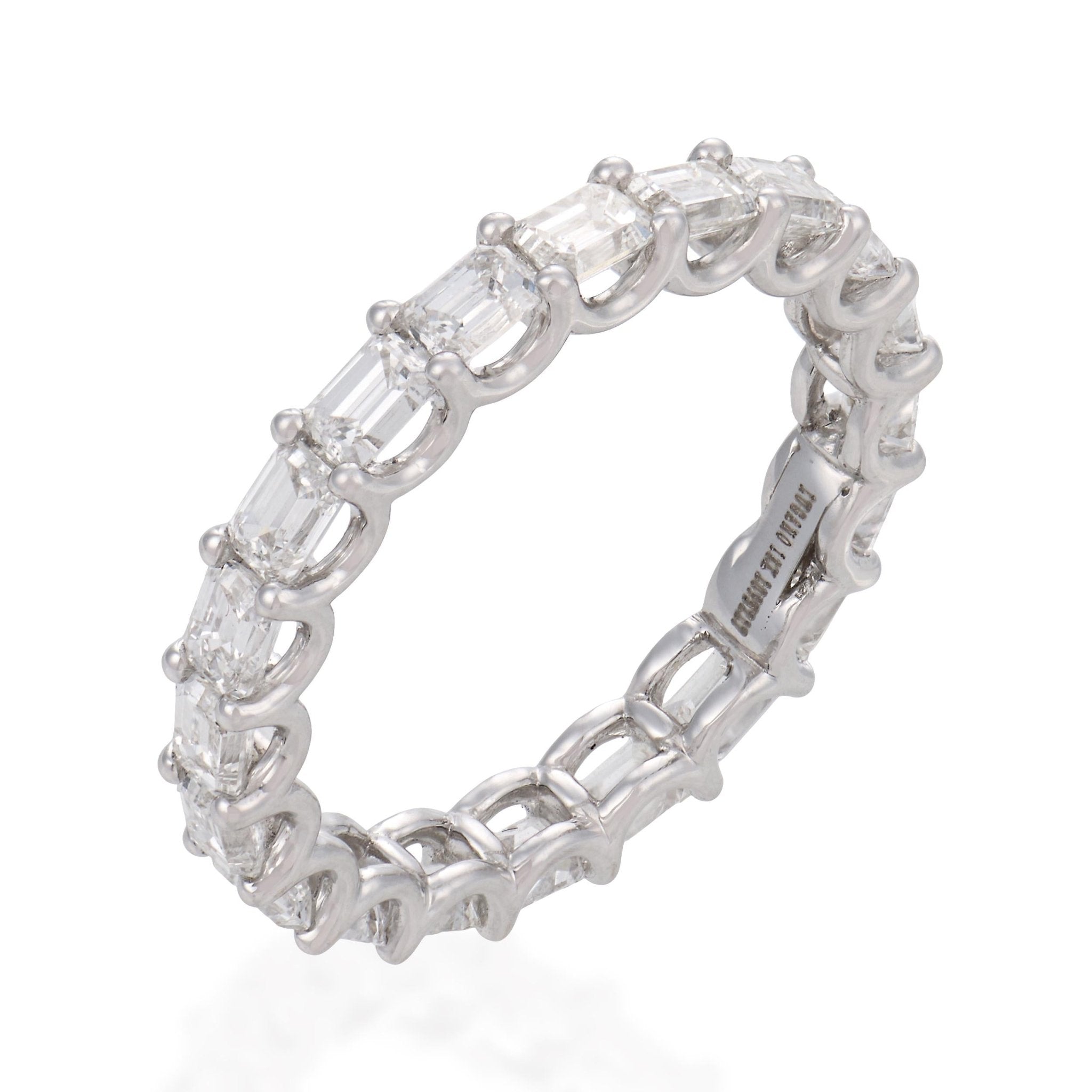 Lugano 1.90 carat diamond 18k white gold eternity band