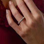 Lugano 2.07 carat diamond 18k white gold eternity band