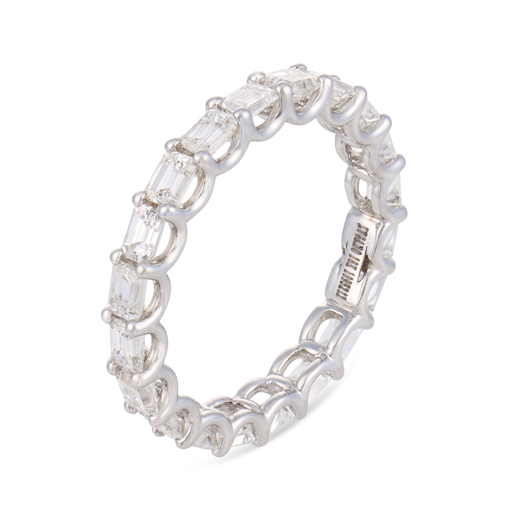 Lugano 2.07 carat diamond 18k white gold eternity band