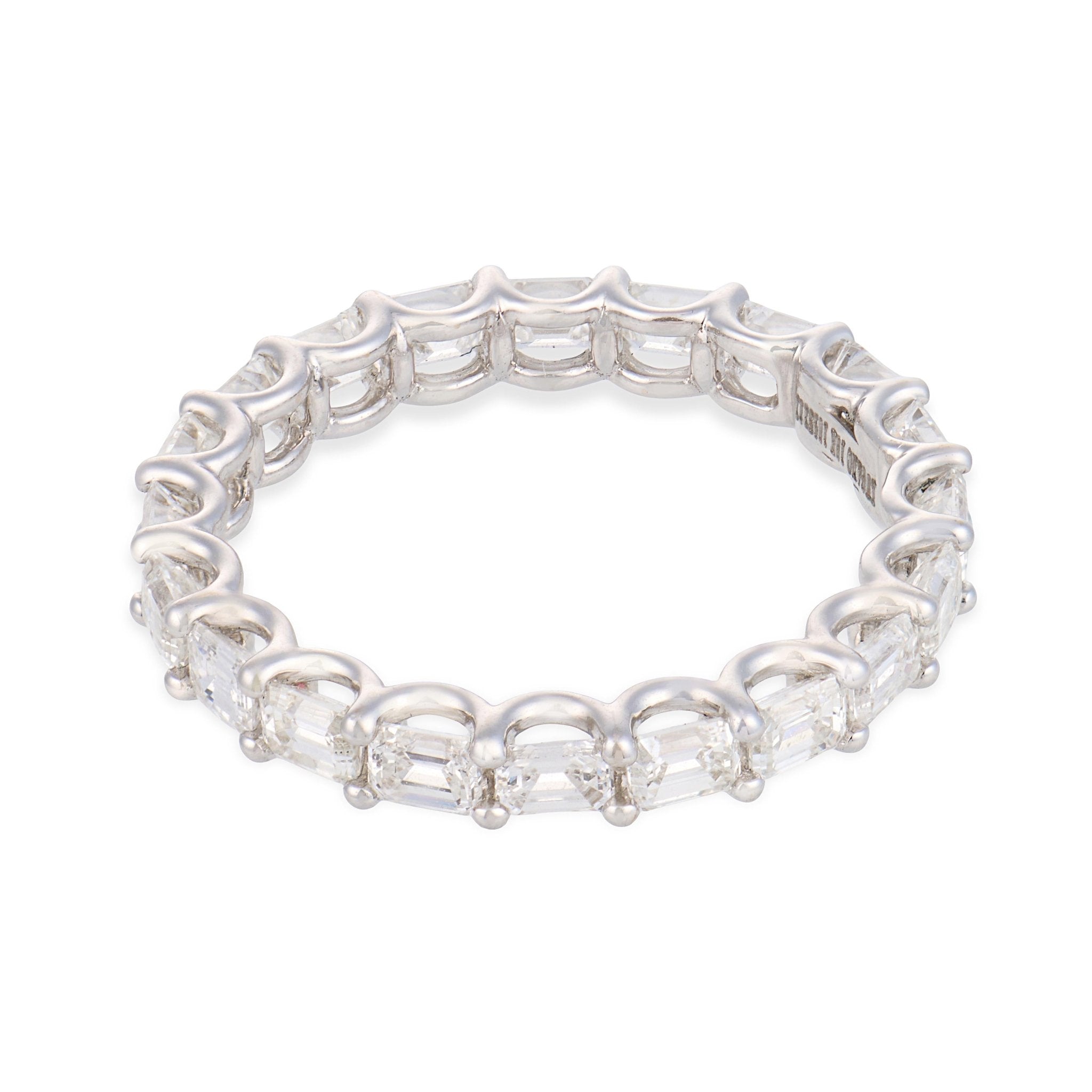 Lugano 2.07 carat diamond 18k white gold eternity band