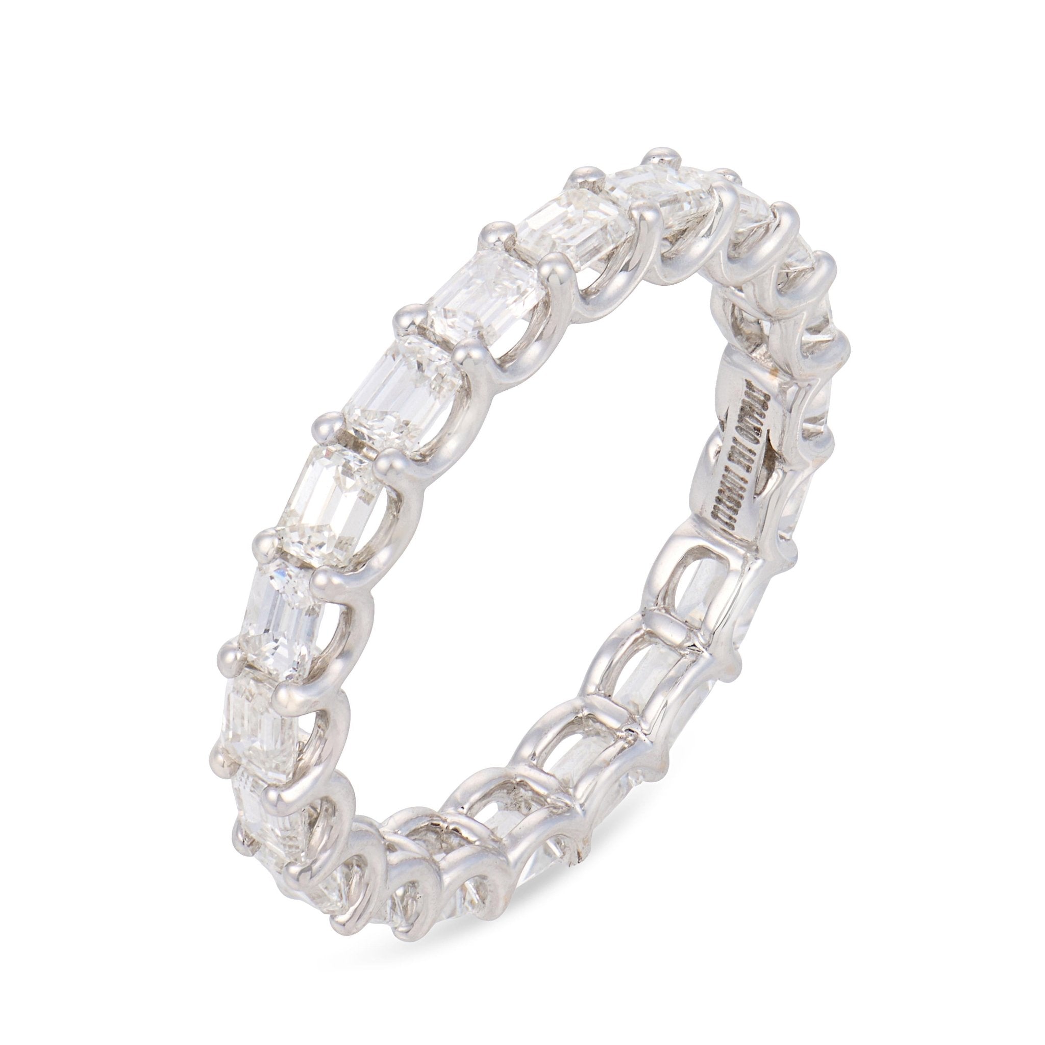 Lugano 2.07 carat diamond 18k white gold eternity band