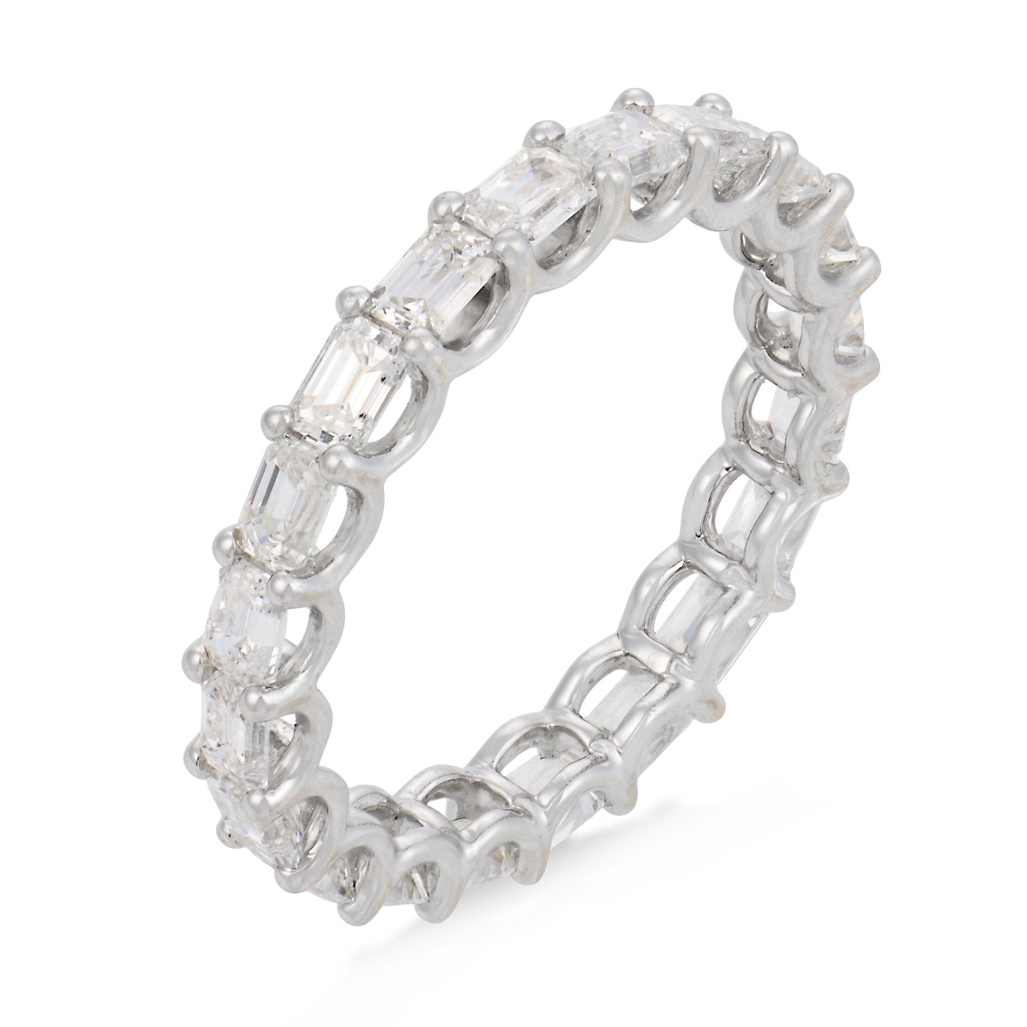 Lugano 2.00 carat diamond 18k white gold eternity band