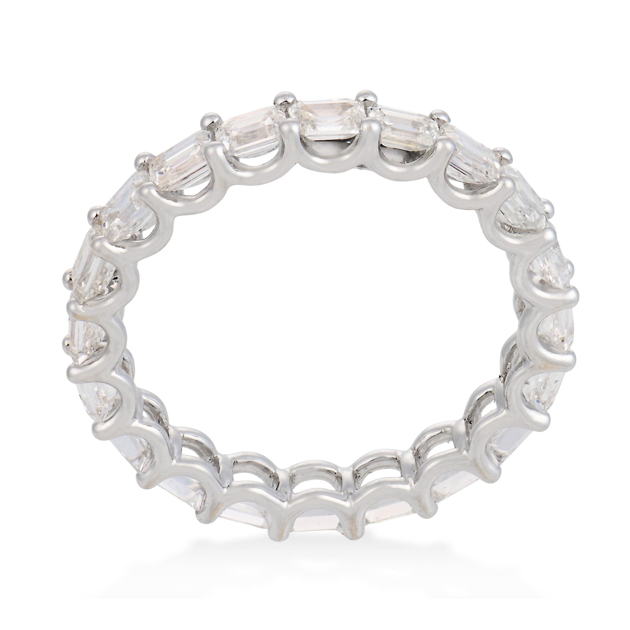 Lugano 2.00 carat diamond 18k white gold eternity band
